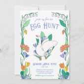 Paas Eier Jacht van de Lente Gans Kaart (Voorkant)