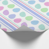 Paas Eier Strepen Cadeaupapier (Hoek)