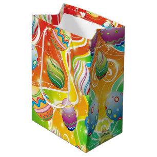 Paas Eieren Feestelijk Patroon Medium Cadeauzakje