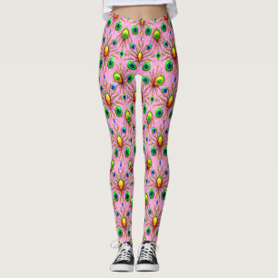 PAAS EIEREN ~ Groen Geel 3D ~ Leggings