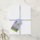 Paas Eieren Konijn Grappige Aangepaste Naam Cadeau Cadeaulabel (Met Touw)