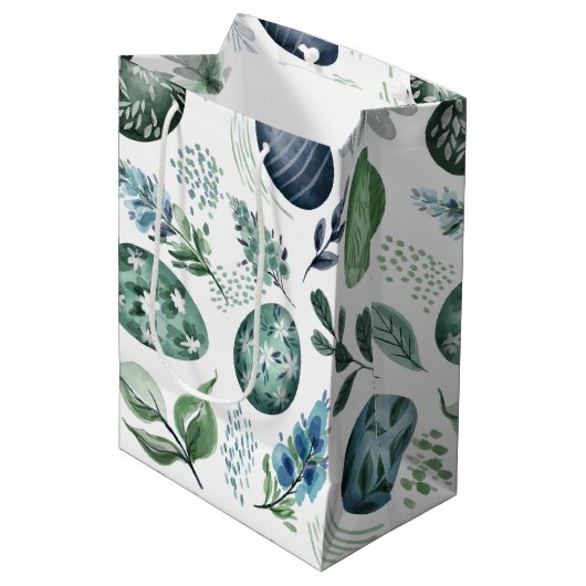 Paas Eieren Midden Geschenk Tas Medium Cadeauzakje (Voorkant Gekanteld)