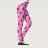 PAAS EIEREN ~ Roze Bloemen 3D ~ Leggings (Rechts)