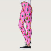 PAAS EIEREN ~ Roze Bloemen 3D ~ Leggings (Links)