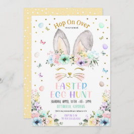 Paas-eieren zoeken Paaseieren jacht Pastel Regenbo Kaart