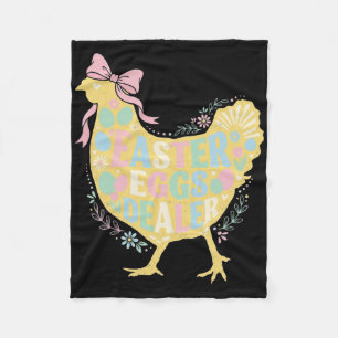 Paas-eierhandelaar Loral Kip Hen Coquette Strik P Fleece Deken