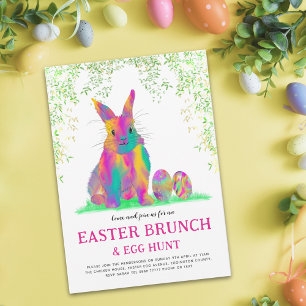 Paas eitjes jacht brunch Roze Mooie Konijn Budget