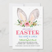 Paas eitjes jacht uitnodiging,  Kerk paas eitjes Kaart (Voorkant)