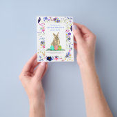 Paas eitjes jagen Brunch Konijn Bloem Budget Flyer (Hand)