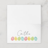 Paas eitjes plaatskaartjes (Buitenkant ongevouwen)