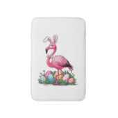 Paas Flamingo T-shirt Badmat (Voorkant Verticaal)