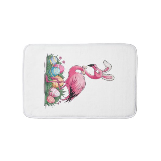 Paas Flamingo T-shirt Badmat (Voorkant)