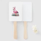 Paas Flamingo T-shirt Handwaaier (Voorkant en achterkant)