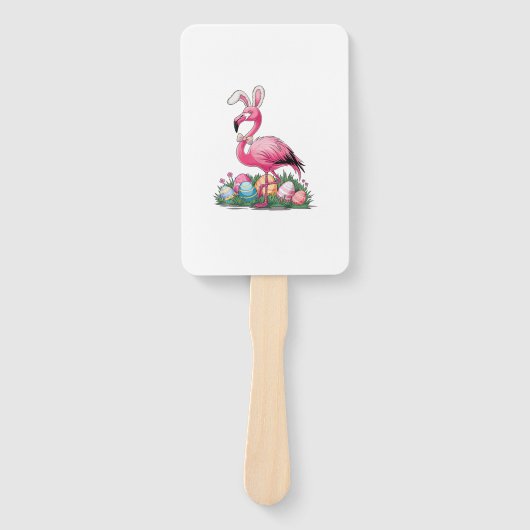 Paas Flamingo T-shirt Handwaaier (Voorkant)