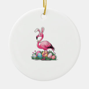 Paas Flamingo T-Shirt Keramisch Ornament