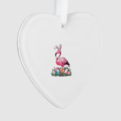 Paas Flamingo T-shirt Ornament (voorkant)
