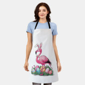 Paas Flamingo T-shirt Schort (Gedragen)