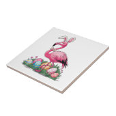 Paas Flamingo T-Shirt Tegeltje (Zijkant)