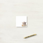 Paas Franse Bulldoggen Post-it® Notes (Op bureau)