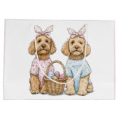 Paas Goldendoodle Honden Groot Cadeauzakje (Achterkant)