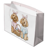 Paas Goldendoodle Honden Groot Cadeauzakje (Achterkant Gekanteld)