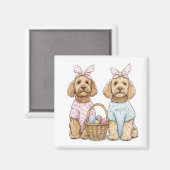 Paas Goldendoodle Honden Magneet (Voorkant / Achterkant)