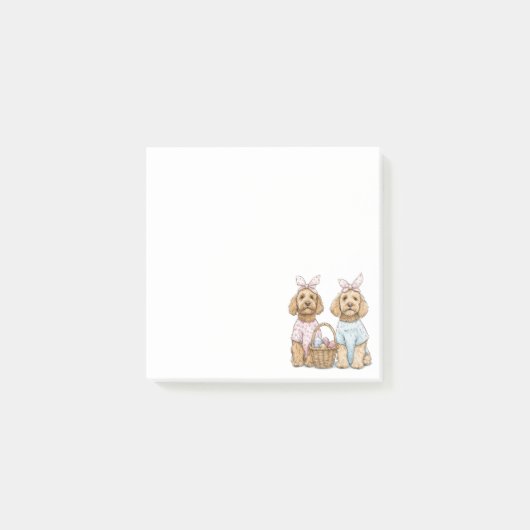 Paas Goldendoodle Honden Post-it® Notes (Voorkant)