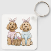 Paas Goldendoodle Honden Sleutelhanger (Achterkant)