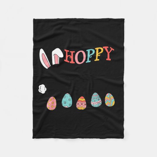 Paas hase eitjes grap fleece deken (Voorkant)