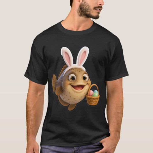 Paas Heilbot Vis T-shirt (Voorkant)