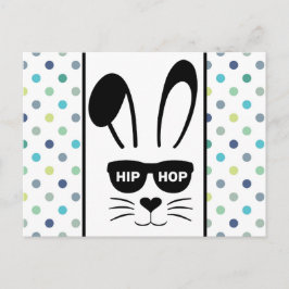 Paas Hip Hop Konijn Hop Briefkaart