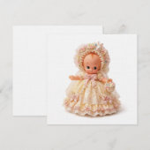 Paas Hoedje Kewpie Linnen Kaart (Voorkant / Achterkant)