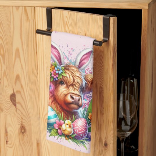 Paas Hoogland Koe Theedoek (Derde Gevouwen)