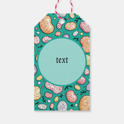 Paas Jelly Bean Cadeaulabel (Achterkant)