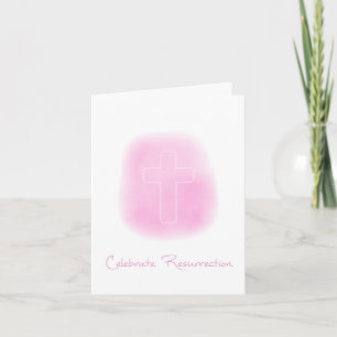 Paas kaart met Kruis Vers Resurrection