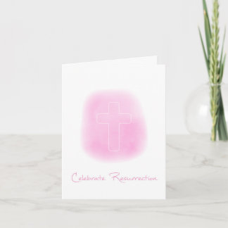 Paas kaart met Kruis Vers Resurrection