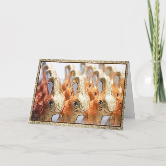 Paas Kaart-Moge uw Paasmand overloop choc.. Feestdagen Kaart (Voorkant)