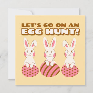 Paas kaart voor Triple Bunny Eierjacht