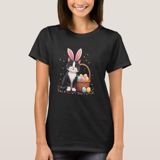 Paas Kat Eieren T-shirt (Voorkant)