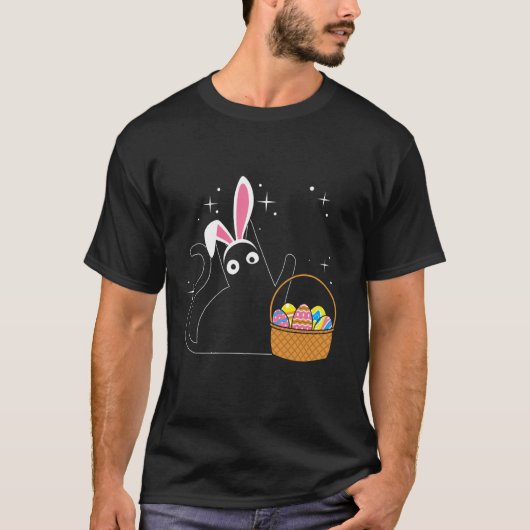 Paas Kat Konijn Oren T-shirt (Voorkant)