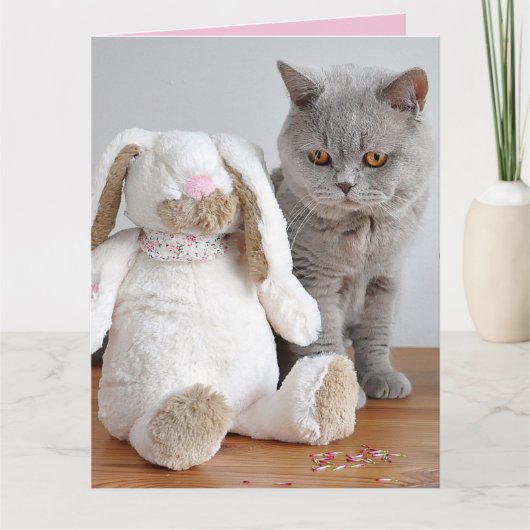 PAAS KAT WELKOMKAART KAART (Voorkant)