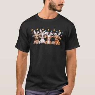 Paas Koe Kalveren Konijn Oren Cute Boerderij Dier  T-shirt