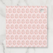 Paas Konijn Baby Shower Bedankjes Labels (Achterkant)