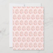 Paas Konijn Baby Shower Kaart (Achterkant)