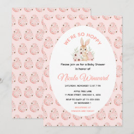 Paas Konijn Baby Shower Kaart