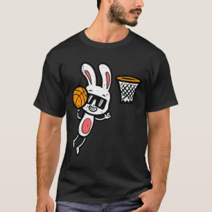 Paas konijn basketbal dunk sport jongens kinderen t-shirt