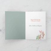 Paas Konijn Bloemen Bezorgende Kaart (Binnen)