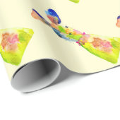 Paas konijn cute waterverf cadeaupapier (Rol Hoek)
