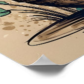 Paas Konijn Ei Mand Bloem Lente Poster (Hoek)