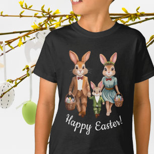 Paas Konijn Familie Jacht op Eieren T-shirt